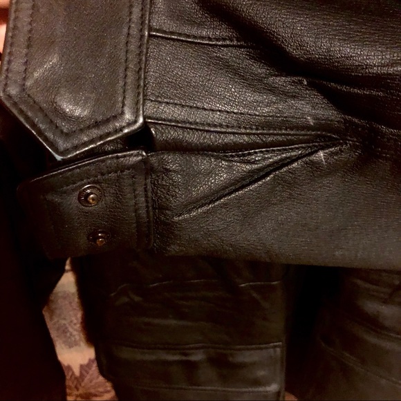 COMINT Leather Coat    🧥 34 Inches Collar to Hem - Picture 7 of 12